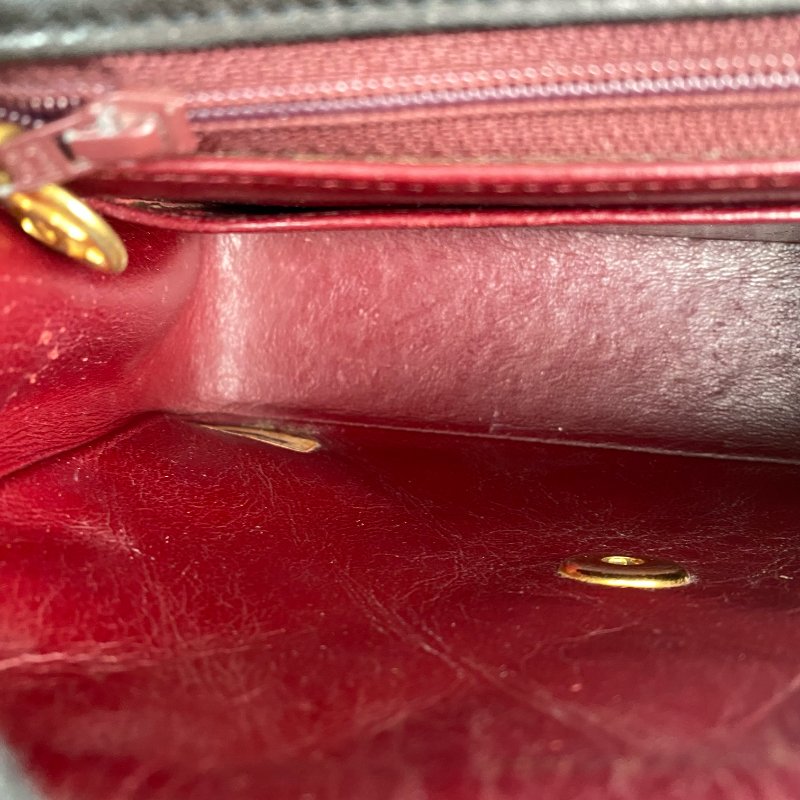 △ Chanel 香奈兒 Brown Lambskin Gold Tone Metal Mini Single Flap Chain Shoulder Bag No.2 啡色小羊皮金色金屬鎖鏈肩背袋No.2 - 257023280-17