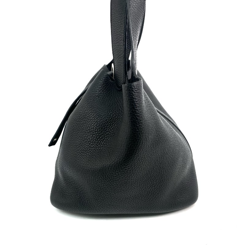 △ Hermes 愛馬仕 89 Noir Clemence Calfskin Palladium Plated Metal Picotin 22 Hand Bag Stamp Y 黑色粒紋小牛皮鍍鈀金屬手袋Y刻 - 257023166-2