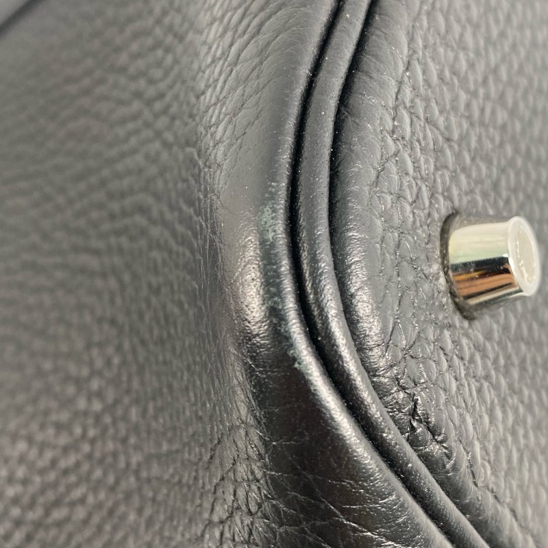 △ Hermes 愛馬仕 89 Noir Clemence Calfskin Palladium Plated Metal Picotin 22 Hand Bag Stamp Y 黑色粒紋小牛皮鍍鈀金屬手袋Y刻 - 257023166-5