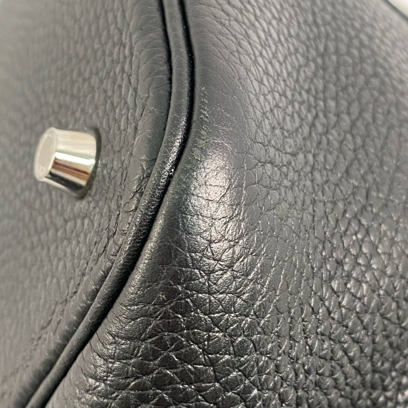 △ Hermes 愛馬仕 89 Noir Clemence Calfskin Palladium Plated Metal Picotin 22 Hand Bag Stamp Y 黑色粒紋小牛皮鍍鈀金屬手袋Y刻 - 257023166-6