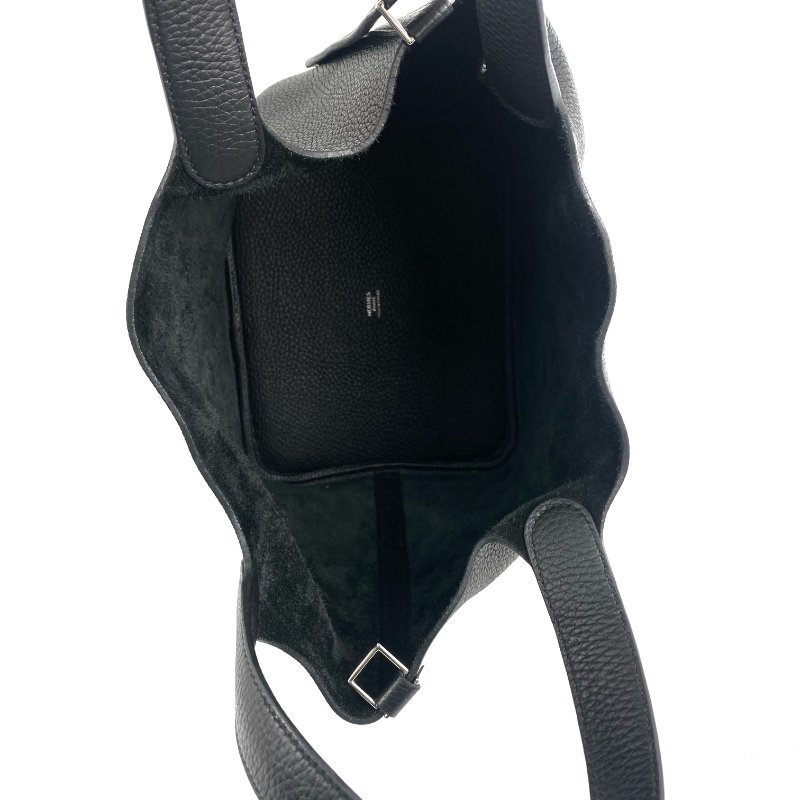 △ Hermes 愛馬仕 89 Noir Clemence Calfskin Palladium Plated Metal Picotin 22 Hand Bag Stamp Y 黑色粒紋小牛皮鍍鈀金屬手袋Y刻 - 257023166-10