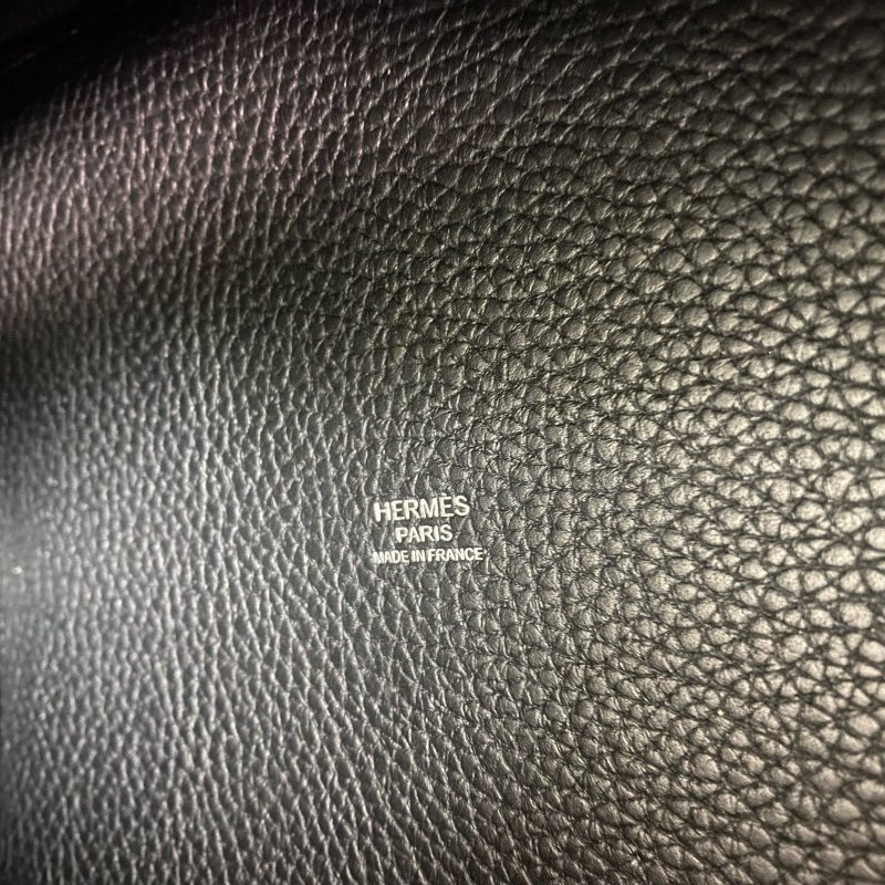 △ Hermes 愛馬仕 89 Noir Clemence Calfskin Palladium Plated Metal Picotin 22 Hand Bag Stamp Y 黑色粒紋小牛皮鍍鈀金屬手袋Y刻 - 257023166-13
