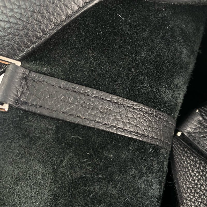 △ Hermes 愛馬仕 89 Noir Clemence Calfskin Palladium Plated Metal Picotin 22 Hand Bag Stamp Y 黑色粒紋小牛皮鍍鈀金屬手袋Y刻 - 257023166-14