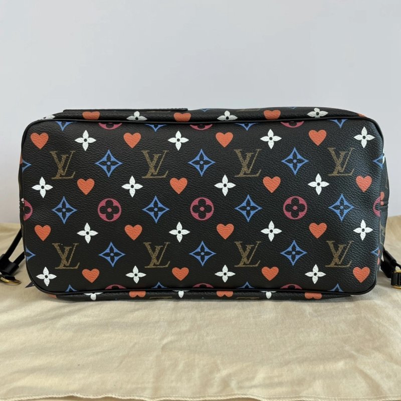 LV game on撲克牌系列子母手提肩背包芯片款31*28*16 98新配件塵袋-3