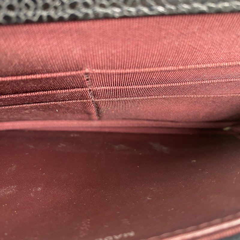 △ Chanel 香奈兒 Black Caviar Skin Silver Tone Metal Wallet On Chain No.22 黑色粒紋小牛皮銀色金屬鎖鏈銀包No.22 - 257023228-15