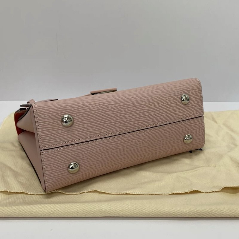 LV 粉色水波紋cluny手提肩背斜背包芯片款25.5*19*11 99新配件盒子塵袋-4