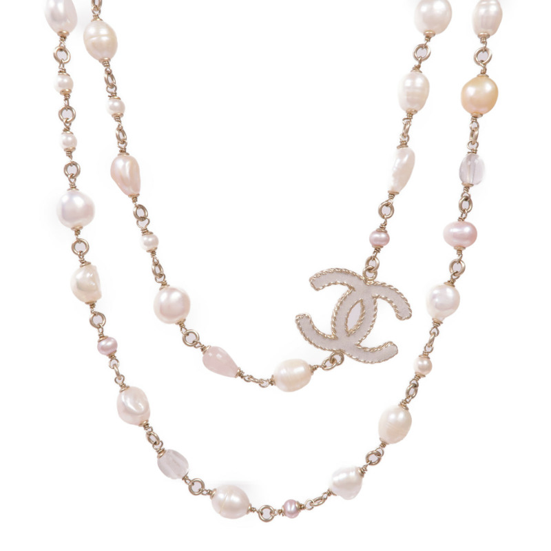 CHANEL PVC/金屬Necklace項鍊-1