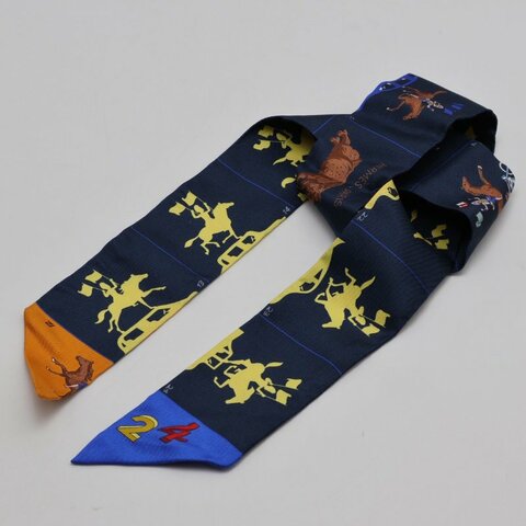 HERMES 愛馬仕巡遊Twilly - 深藍