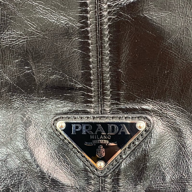 △ Prada 普拉達 Black Calfskin Single Flap Shoulder Bag 2VD073 黑色小牛皮肩背袋 - 257023032-11