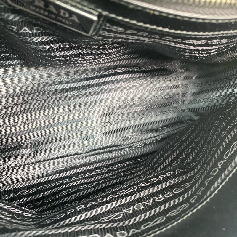 △ Prada 普拉達 Black Calfskin Single Flap Shoulder Bag 2VD073 黑色小牛皮肩背袋 - 257023032-17