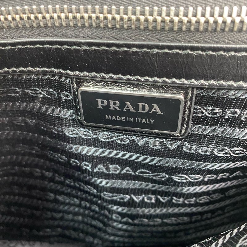 △ Prada 普拉達 Black Calfskin Single Flap Shoulder Bag 2VD073 黑色小牛皮肩背袋 - 257023032-18