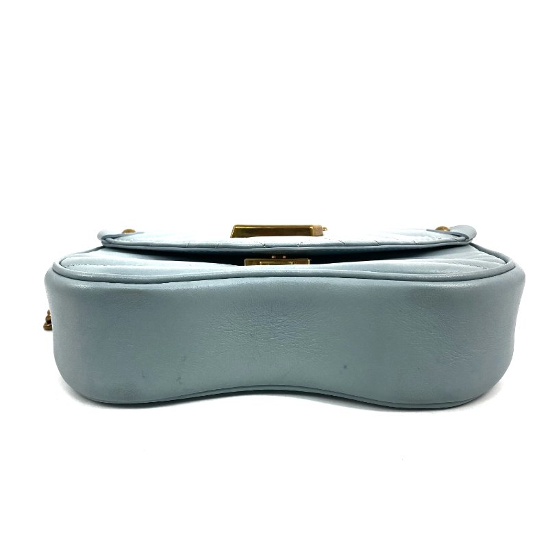 △ Louis Vuitton 路易威登 Blue Calfskin New Wave Chain Shoulder Bag M55443 藍色小牛皮鎖鏈肩背袋 - 257023245-5