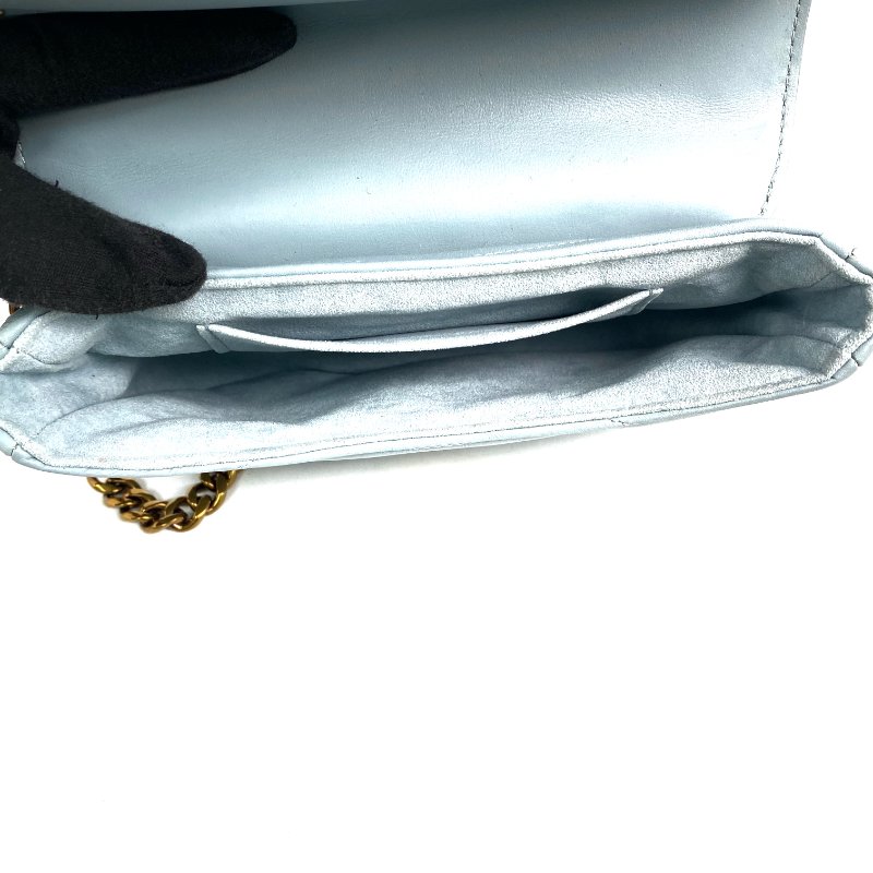 △ Louis Vuitton 路易威登 Blue Calfskin New Wave Chain Shoulder Bag M55443 藍色小牛皮鎖鏈肩背袋 - 257023245-18