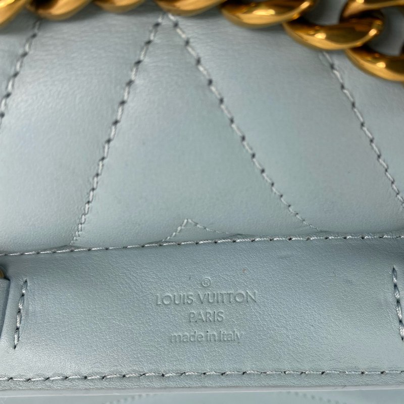 △ Louis Vuitton 路易威登 Blue Calfskin New Wave Chain Shoulder Bag M55443 藍色小牛皮鎖鏈肩背袋 - 257023245-24