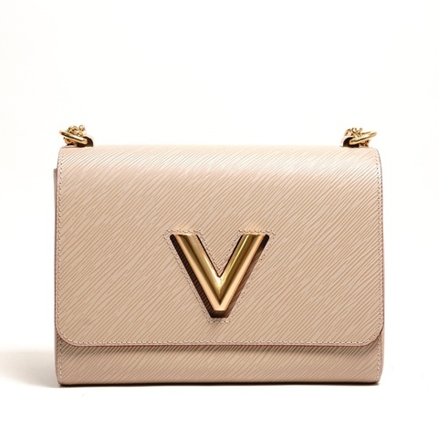 LV Twist MM 鏈條斜背包(灰、偏奶茶色） m21112
