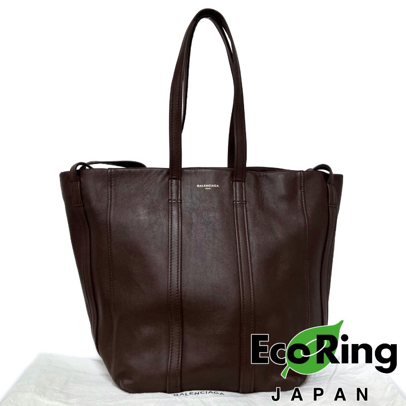 ☆ Balenciaga 巴黎世家 Brown Calfskin Laundry Tote Bag 啡色小牛皮托特袋 - 257023389-0