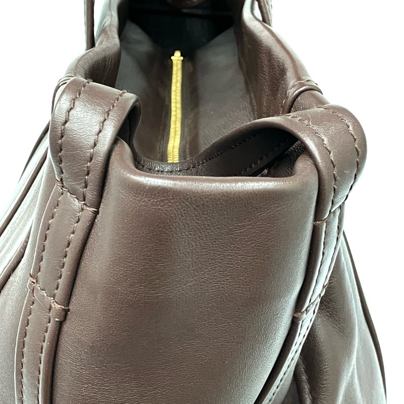 ☆ Balenciaga 巴黎世家 Brown Calfskin Laundry Tote Bag 啡色小牛皮托特袋 - 257023389-6