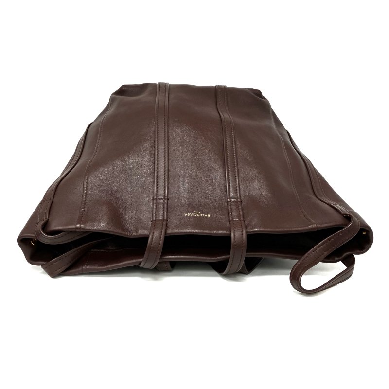 ☆ Balenciaga 巴黎世家 Brown Calfskin Laundry Tote Bag 啡色小牛皮托特袋 - 257023389-8