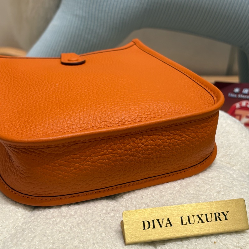 Hermes Mini Evelyne Orange - 全新現貨有肩帶🧡-3