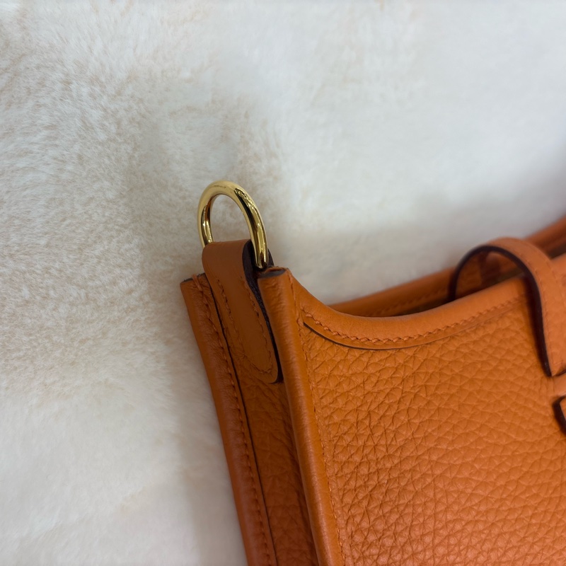 Hermes Mini Evelyne Orange - 全新現貨有肩帶🧡-10