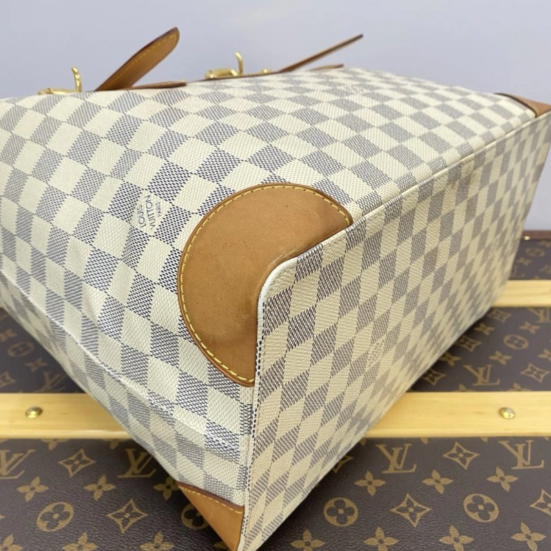 LV 白棋盤托特肩背包 34*28*17 98新配件塵袋-2