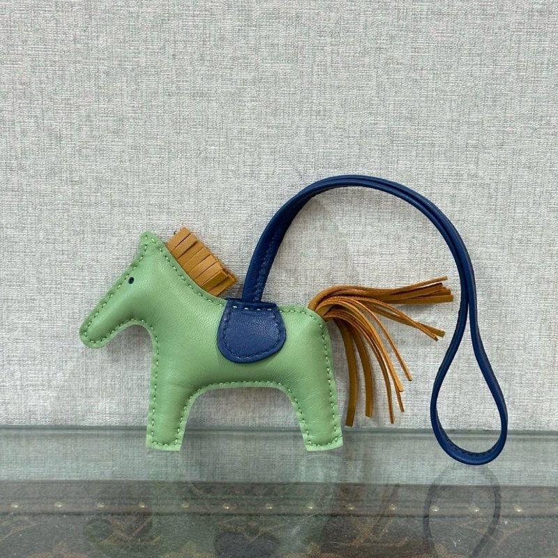 HERMES 拼色小馬掛飾 全新閒置配件盒子吊牌-4
