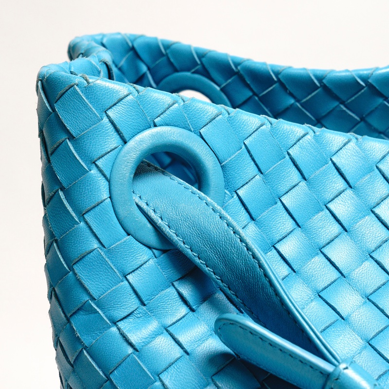 BV 經典編織tote托特包/雙橋包(湖藍色)-3