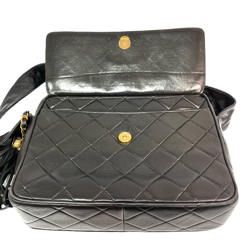 △ Chanel 香奈兒 Brown Lambskin Gold Tone Metal Fringe Shoulder Bag No.3 啡色小羊皮金色金屬流蘇肩背袋No.3 - 257022982-13