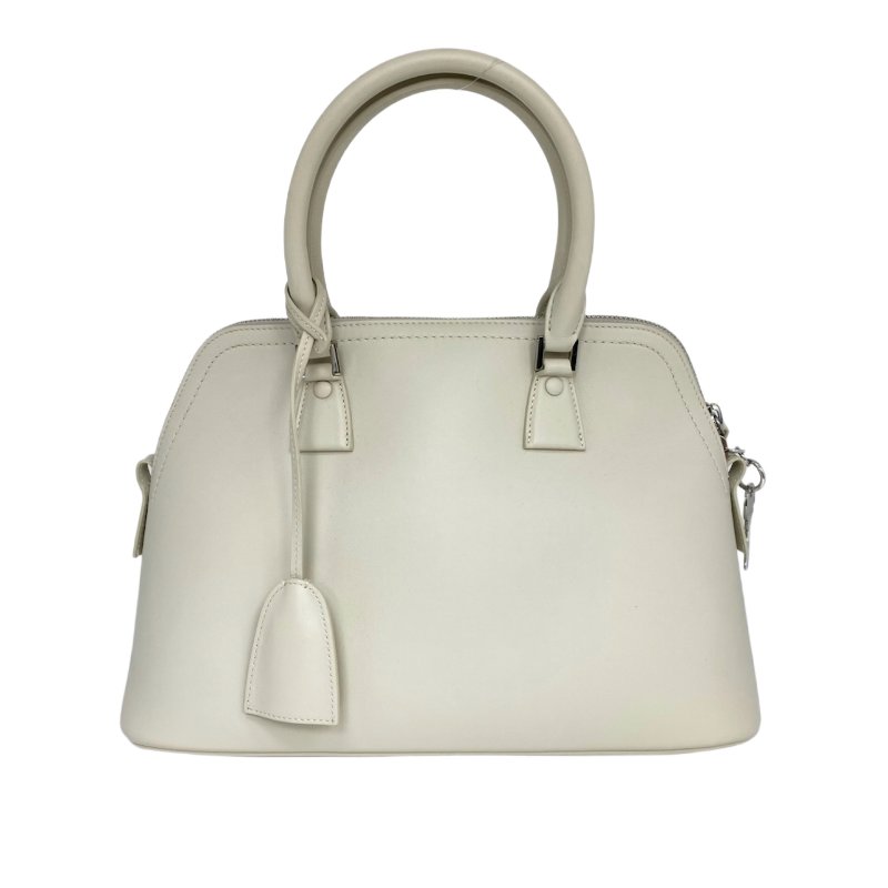 ☆ Maison Margiela MM6 Gray White Calfskin 2Way Bag 灰白色小牛皮兩用袋 - 257023175-1