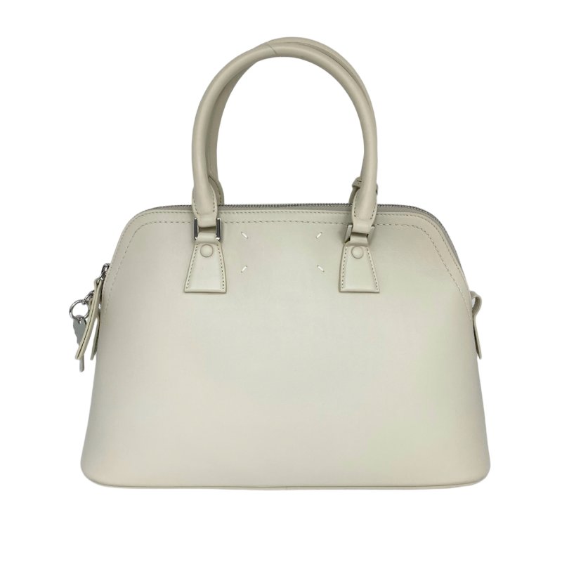 ☆ Maison Margiela MM6 Gray White Calfskin 2Way Bag 灰白色小牛皮兩用袋 - 257023175-2