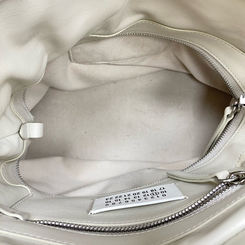 ☆ Maison Margiela MM6 Gray White Calfskin 2Way Bag 灰白色小牛皮兩用袋 - 257023175-15