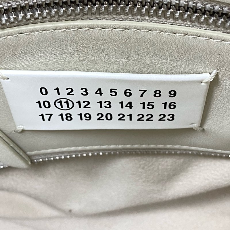 ☆ Maison Margiela MM6 Gray White Calfskin 2Way Bag 灰白色小牛皮兩用袋 - 257023175-16