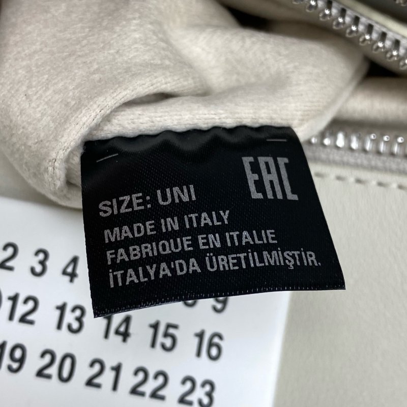 ☆ Maison Margiela MM6 Gray White Calfskin 2Way Bag 灰白色小牛皮兩用袋 - 257023175-18