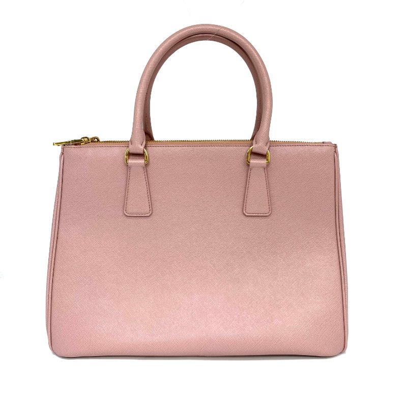 ☆ Prada 普拉達 Pink Saffiano Leather Galleria 2Way Bag 粉紅色十字壓紋牛皮兩用袋 - 257023040-2