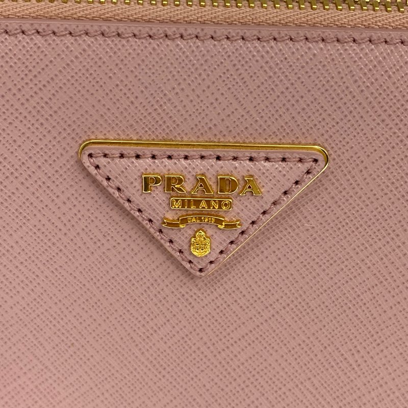 ☆ Prada 普拉達 Pink Saffiano Leather Galleria 2Way Bag 粉紅色十字壓紋牛皮兩用袋 - 257023040-8
