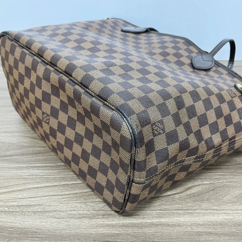 LV 棕棋盤Neverfull中號子母手提袋31*28*14 98新配件塵袋-4
