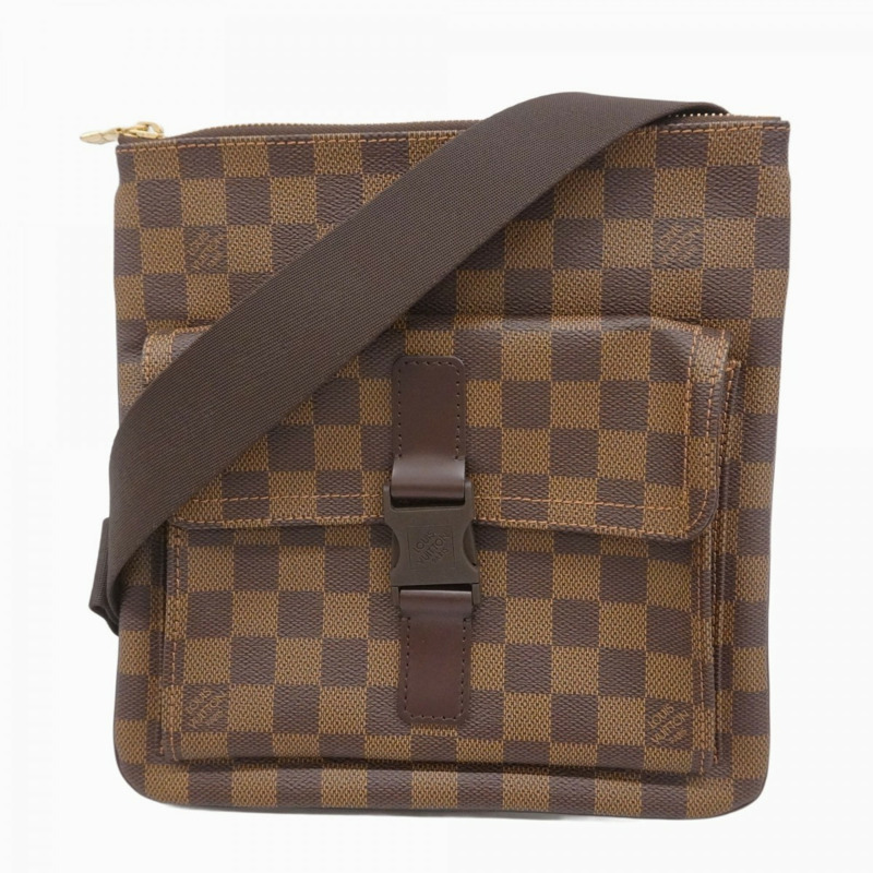 路易威登 Damier Pochette Merville 單肩包 N51127 Ebene 女式-0