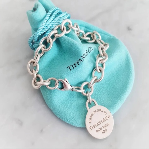 Tiffany & co 經典圓牌手鍊