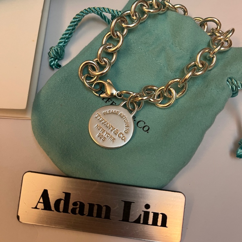 Tiffany & co 經典圓牌手鍊-3