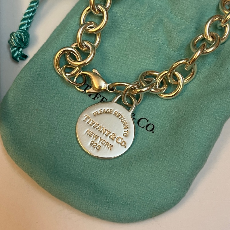 Tiffany & co 經典圓牌手鍊-4
