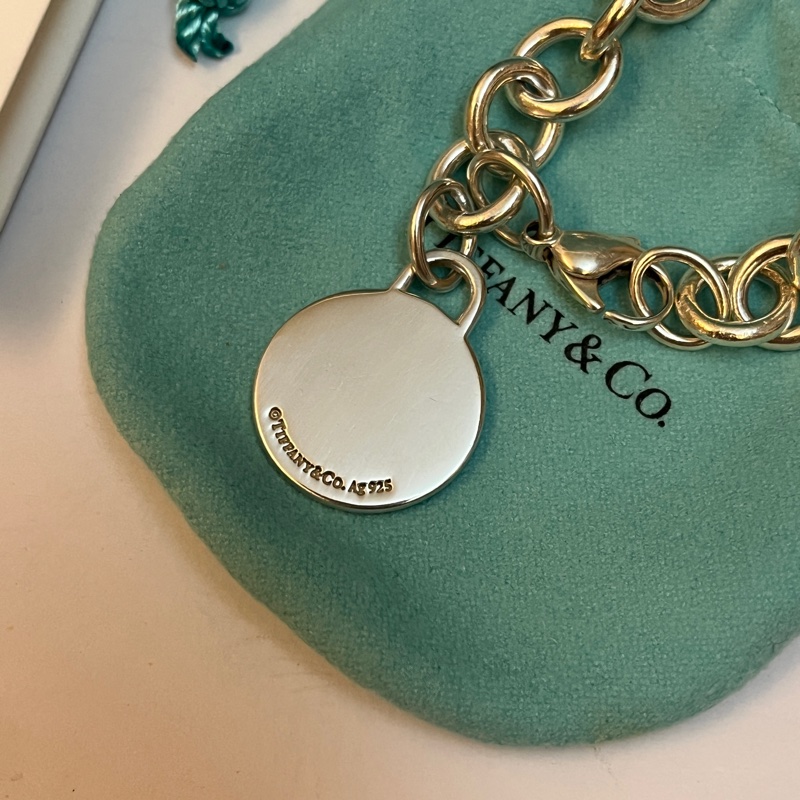 Tiffany & co 經典圓牌手鍊-5