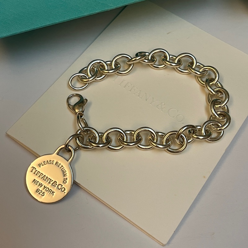 Tiffany & co 經典圓牌手鍊-6
