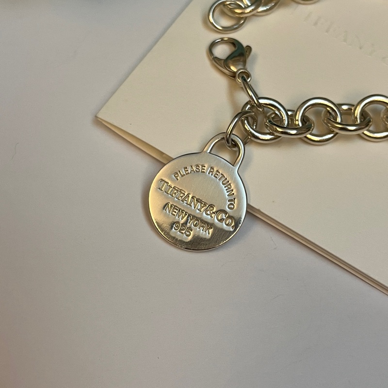 Tiffany & co 經典圓牌手鍊-7