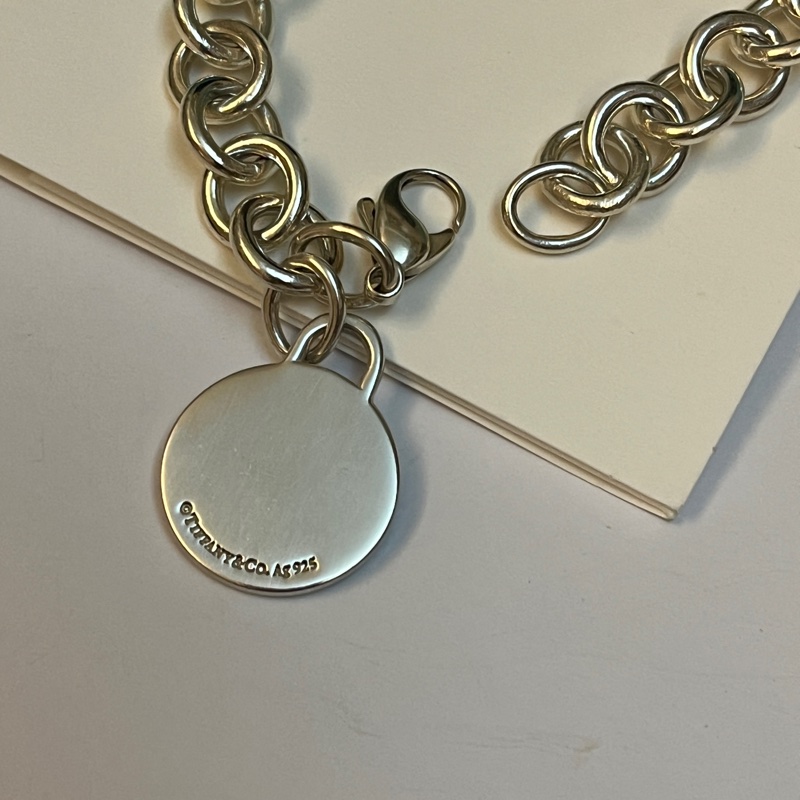 Tiffany & co 經典圓牌手鍊-8