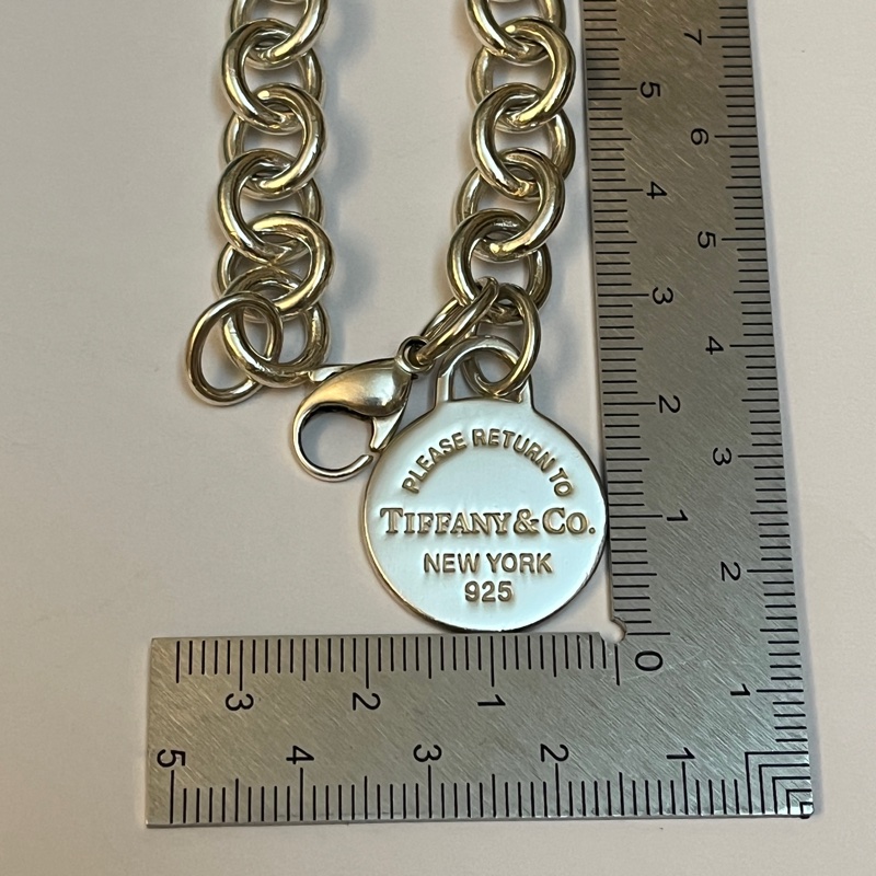 Tiffany & co 經典圓牌手鍊-9