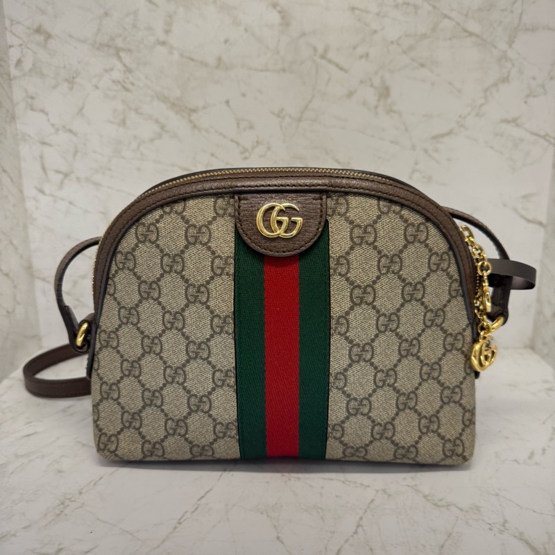 GUCGI紅綠織帶貝殼包-0