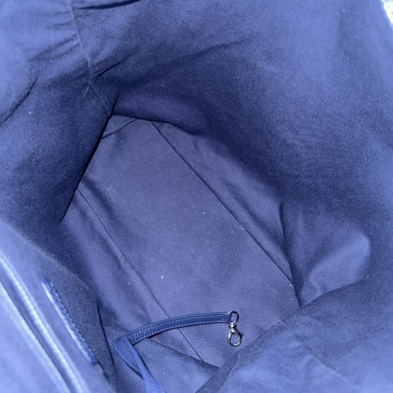 CHANEL 帆布海軍藍沙灘後背包32*37*13 98新配件塵袋-1