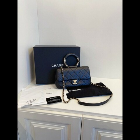 Chanel flap with handle
