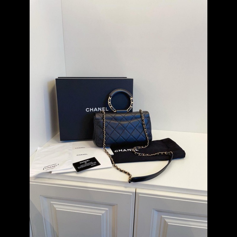 Chanel flap with handle-2