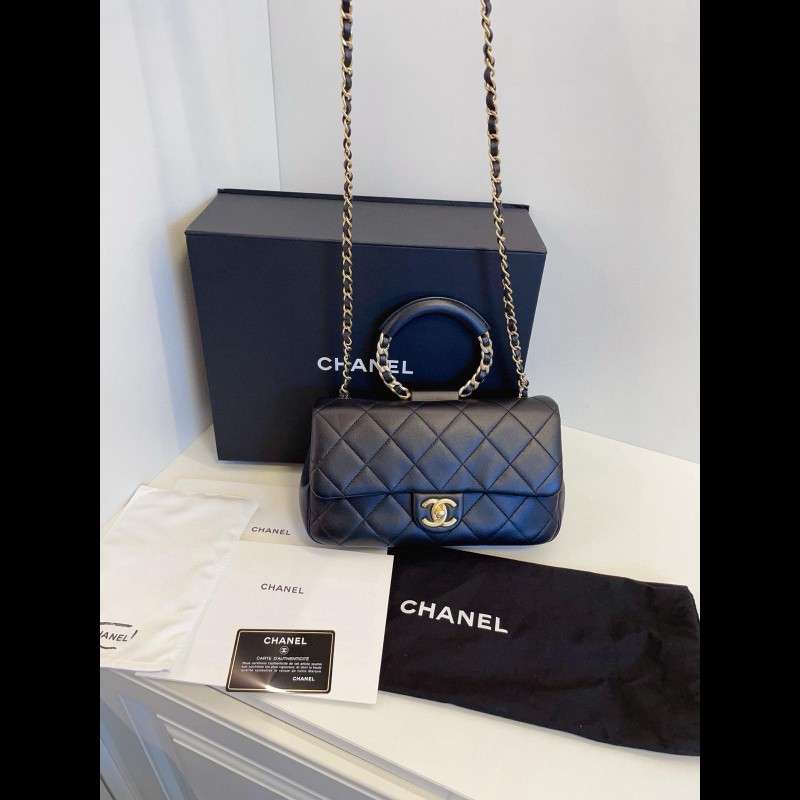 Chanel flap with handle-5